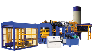 QT10-15 full automatic concrete interlocking brick making machine